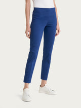 Pantalone capri con spacchetti in Satin Power Blu Donna - Ragno