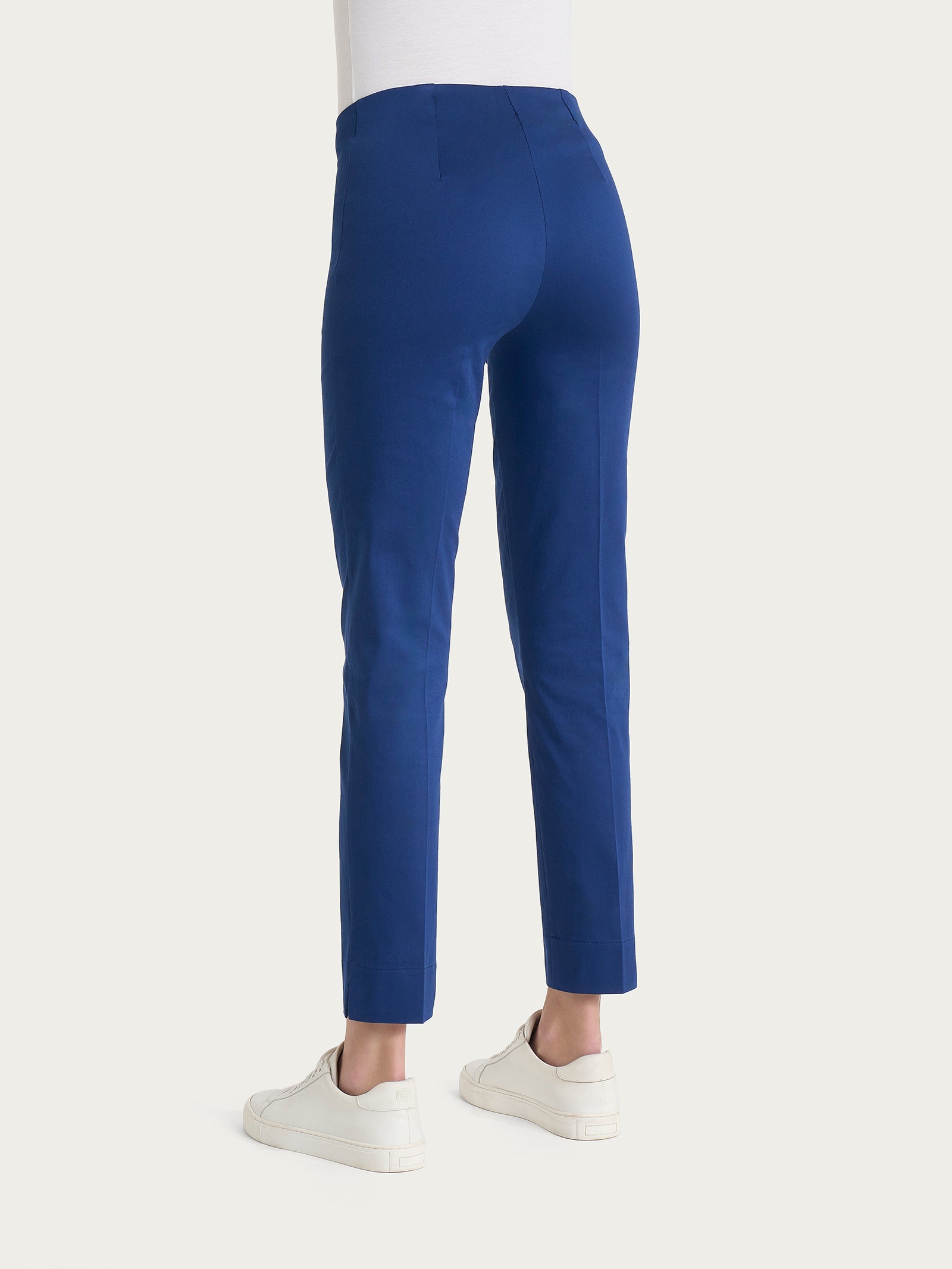 Pantalone capri con spacchetti in Satin Power Blu Donna - Ragno