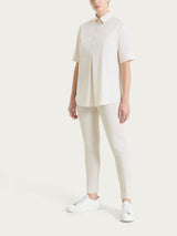 Pantalone capri con spacchetti in Satin Power Bianchi Donna - Ragno