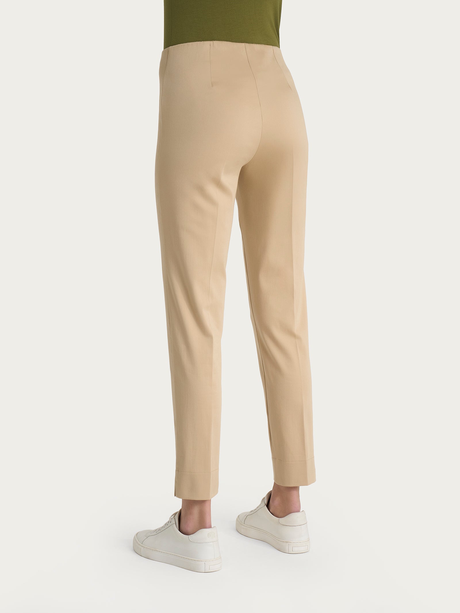 Pantalone capri con spacchetti in Satin Power Marroni Donna - Ragno