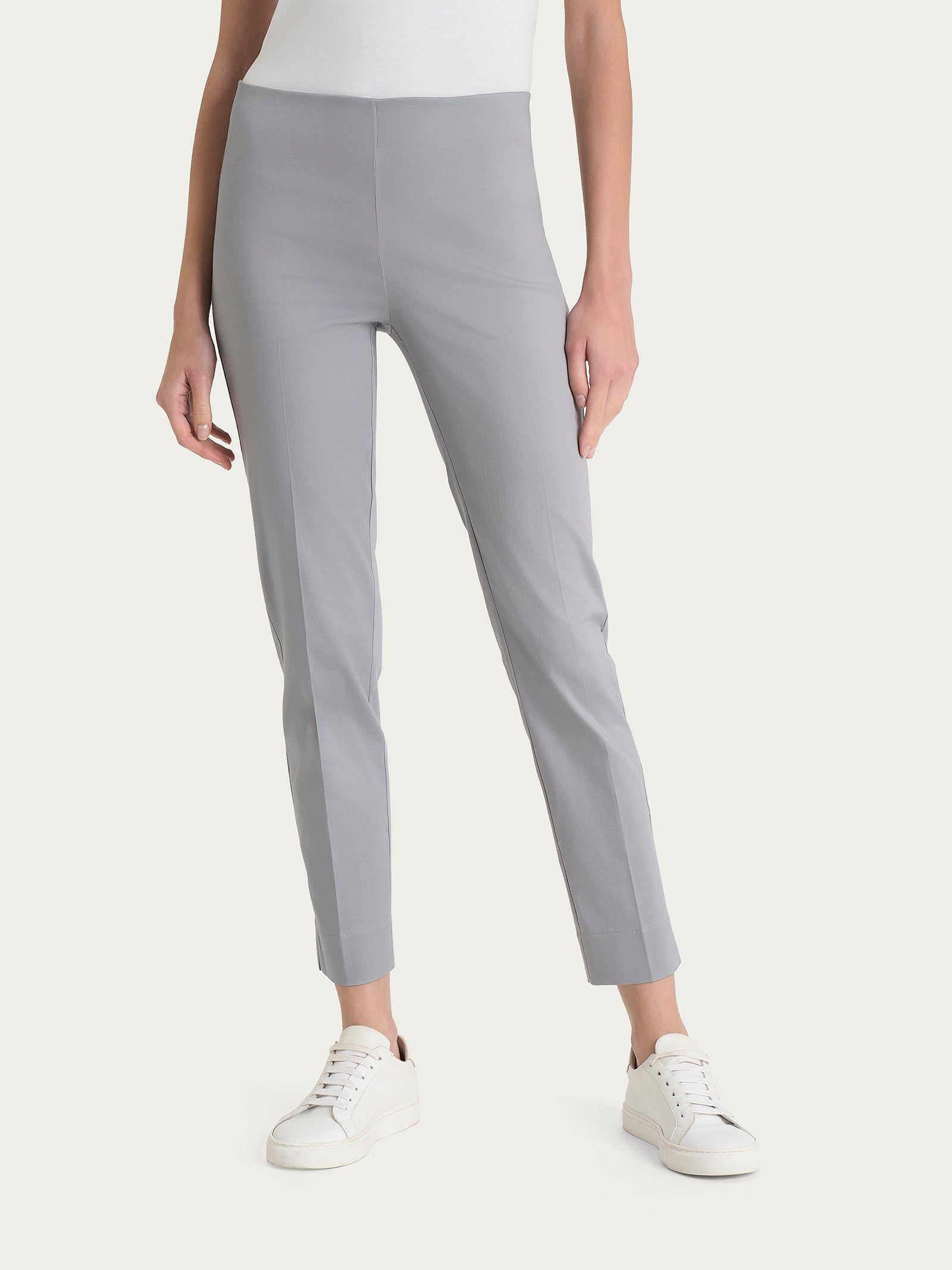 Pantalone capri con spacchetti in Satin Power Grigi Donna - Ragno