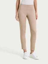 Pantalone capri con spacchetti in Satin Power Marroni Donna - Ragno