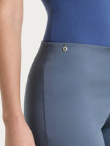 Pantalone capri con spacchetti in Satin Power Neri Donna - Ragno