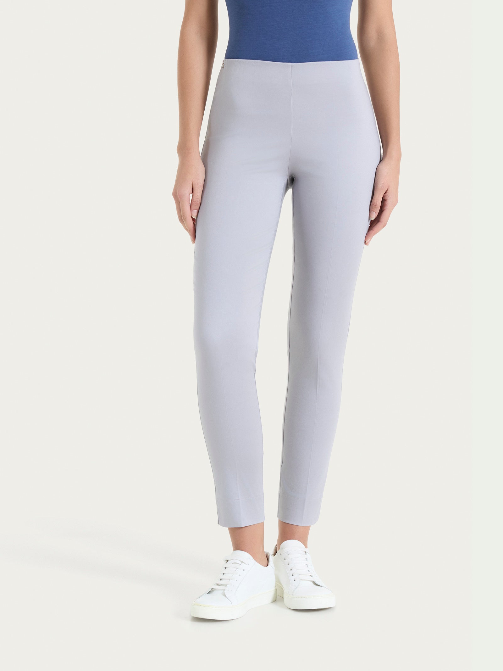 Pantalone capri con spacchetti in Satin Power Grigi Donna - Ragno