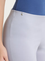 Pantalone capri con spacchetti in Satin Power Grigi Donna - Ragno