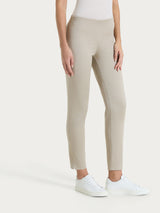 Pantalone capri con spacchetti in Satin Power Marroni Donna - Ragno