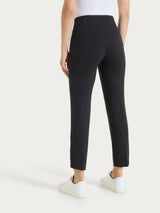 Pantalone capri con spacchetti in jersey di viscosa crêpe Neri Donna - Ragno