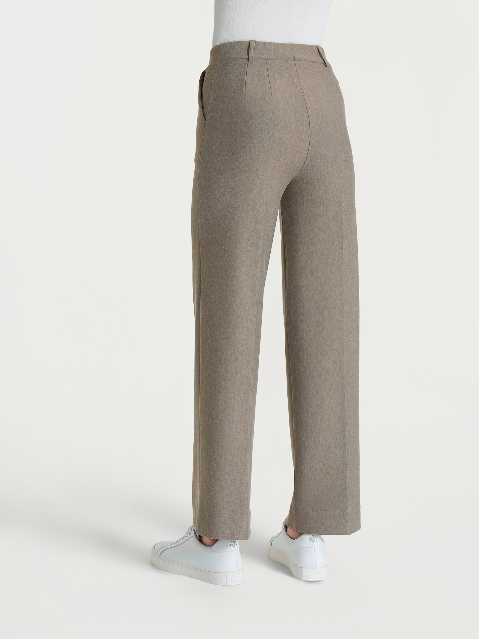 Pantalone ampio alla caviglia in Compact Grigi Donna - Ragno
