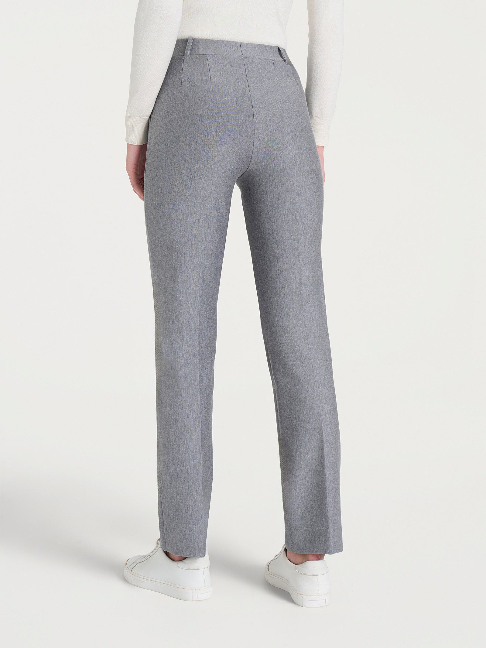 Pantalone dritto con tasche in Compact Neri Donna - Ragno