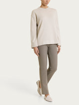 Pantalone dritto con tasche in Compact Grigi Donna - Ragno