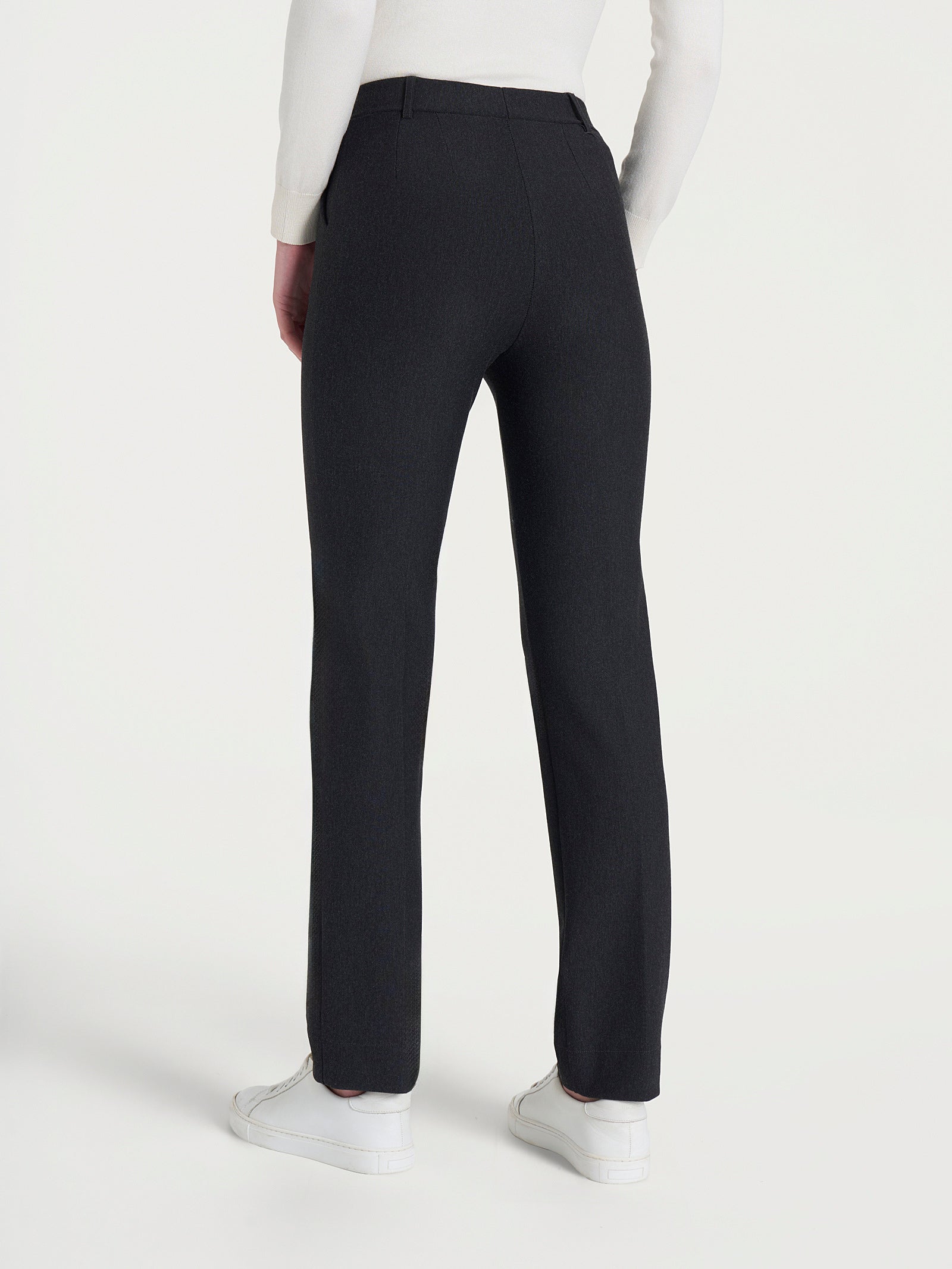 Pantalone dritto con tasche in Compact Neri Donna - Ragno