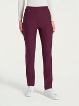 Pantalone dritto con tasche in Compact Viola Donna - Ragno