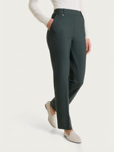 Pantalone dritto con tasche in Compact Grigi Donna - Ragno