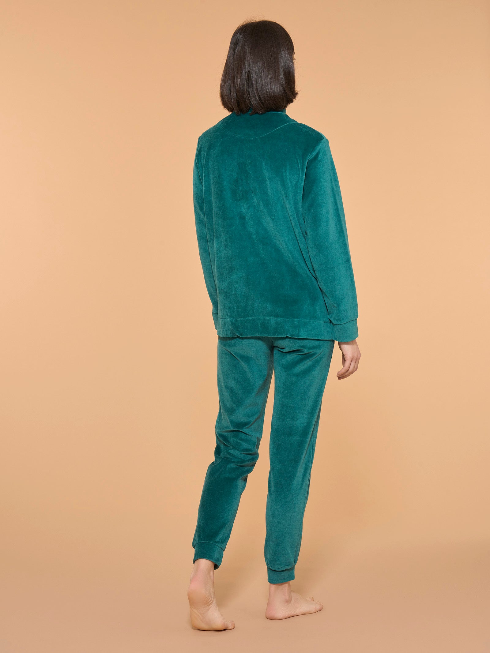 Velour Tute In Ciniglia Di Cotone GALA03 Tuta Donna Ciniglia