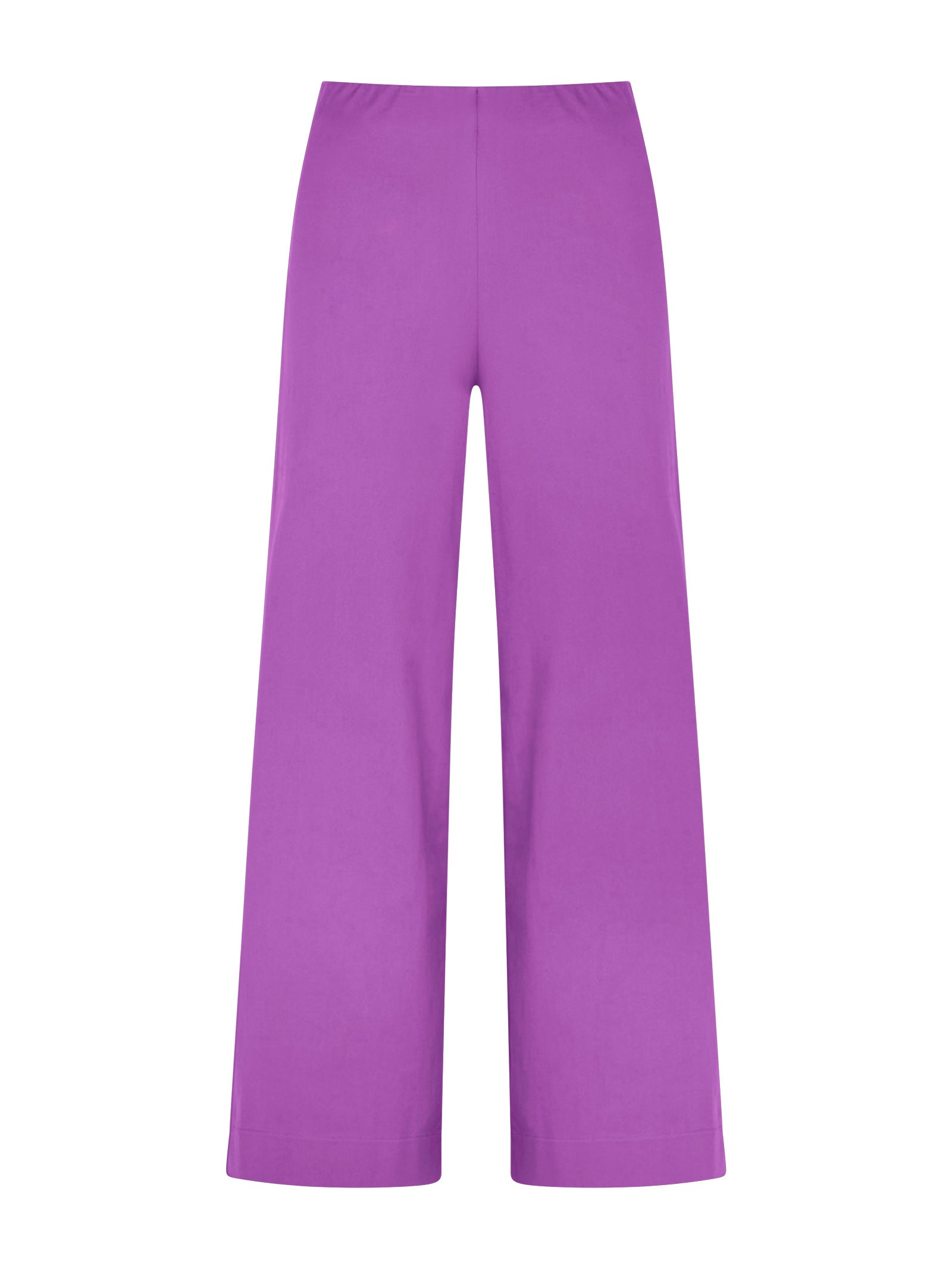 Pantalone ampio alla caviglia in Satin Power Viola Donna - Ragno