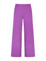 Pantalone ampio alla caviglia in Satin Power Viola Donna - Ragno