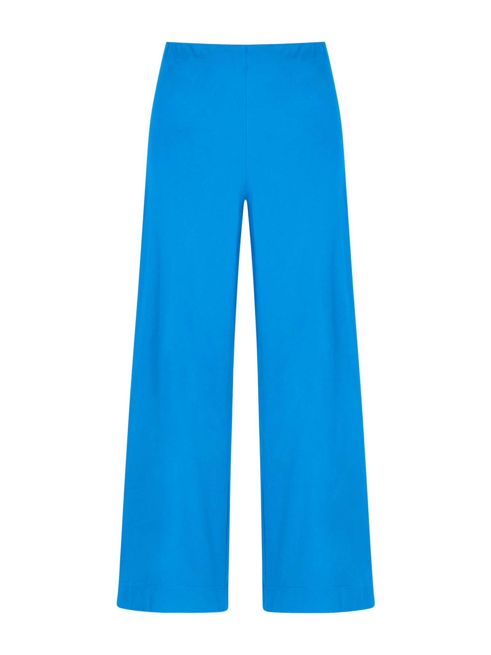 Pantalone ampio alla caviglia in Satin Power Blu Donna - Ragno