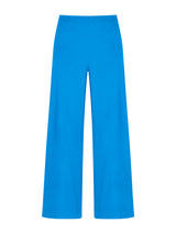 Pantalone ampio alla caviglia in Satin Power Blu Donna - Ragno