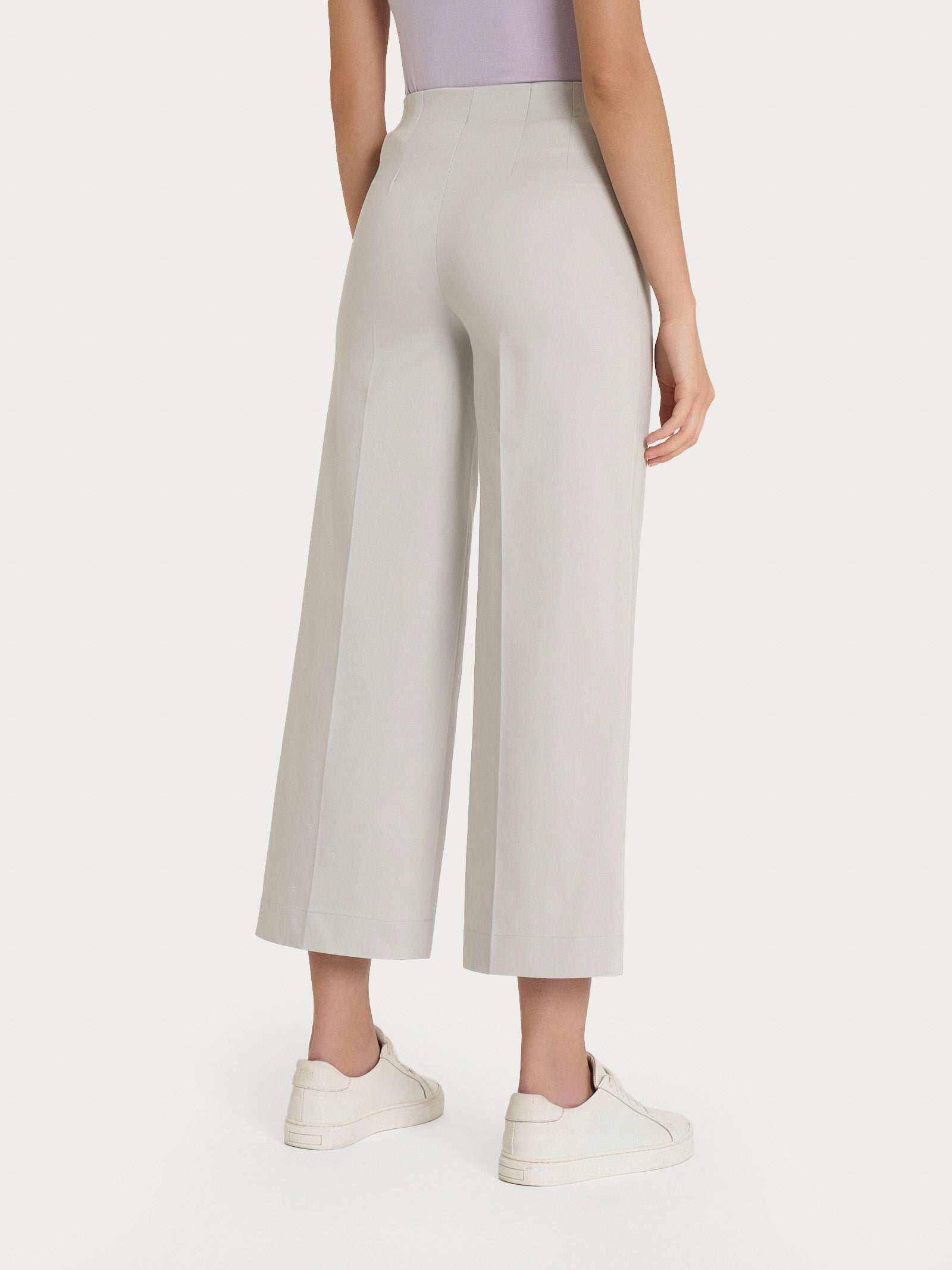 Pantalone ampio alla caviglia in Satin Power Grigi Donna - Ragno