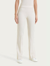 Pantalone flare con spacchetti in Satin Power Bianchi Donna - Ragno