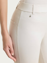 Pantalone flare con spacchetti in Satin Power Bianchi Donna - Ragno