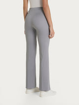 Pantalone flare con spacchetti in Satin Power Grigi Donna - Ragno