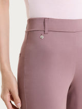 Pantalone flare con spacchetti in Satin Power Viola Donna - Ragno