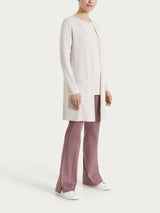 Pantalone flare con spacchetti in Satin Power Viola Donna - Ragno