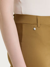 Pantalone flare con spacchetti in Satin Power Verdi Donna - Ragno