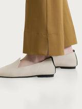 Pantalone flare con spacchetti in Satin Power Verdi Donna - Ragno