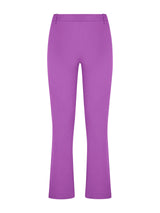 Pantalone flare alla caviglia in Satin Power Viola Donna - Ragno