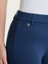 Pantalone flare alla caviglia in Satin Power Blu Donna - Ragno