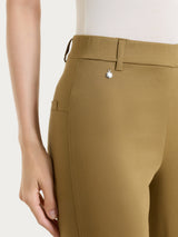 Grüne Power Satin-Schlaghose für Frauen - Ragno