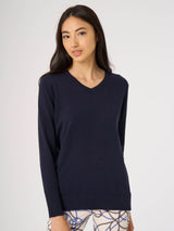 Maglia scollo a V in Pure Cotton -  - Ragno