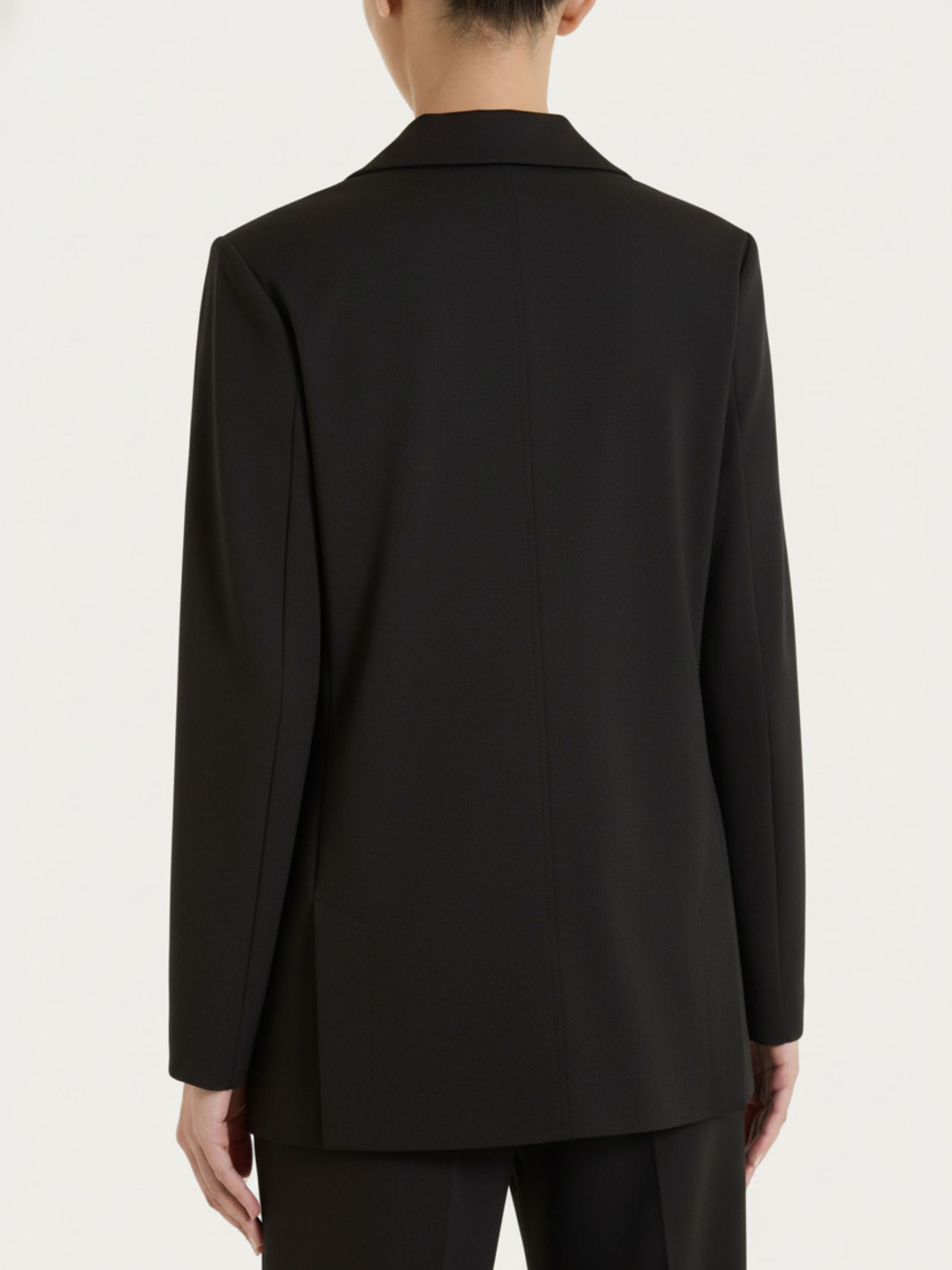 Blazer monopetto in Compact Light Neri Donna - Ragno