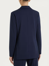 Blazer monopetto in Compact Light Blu Donna - Ragno