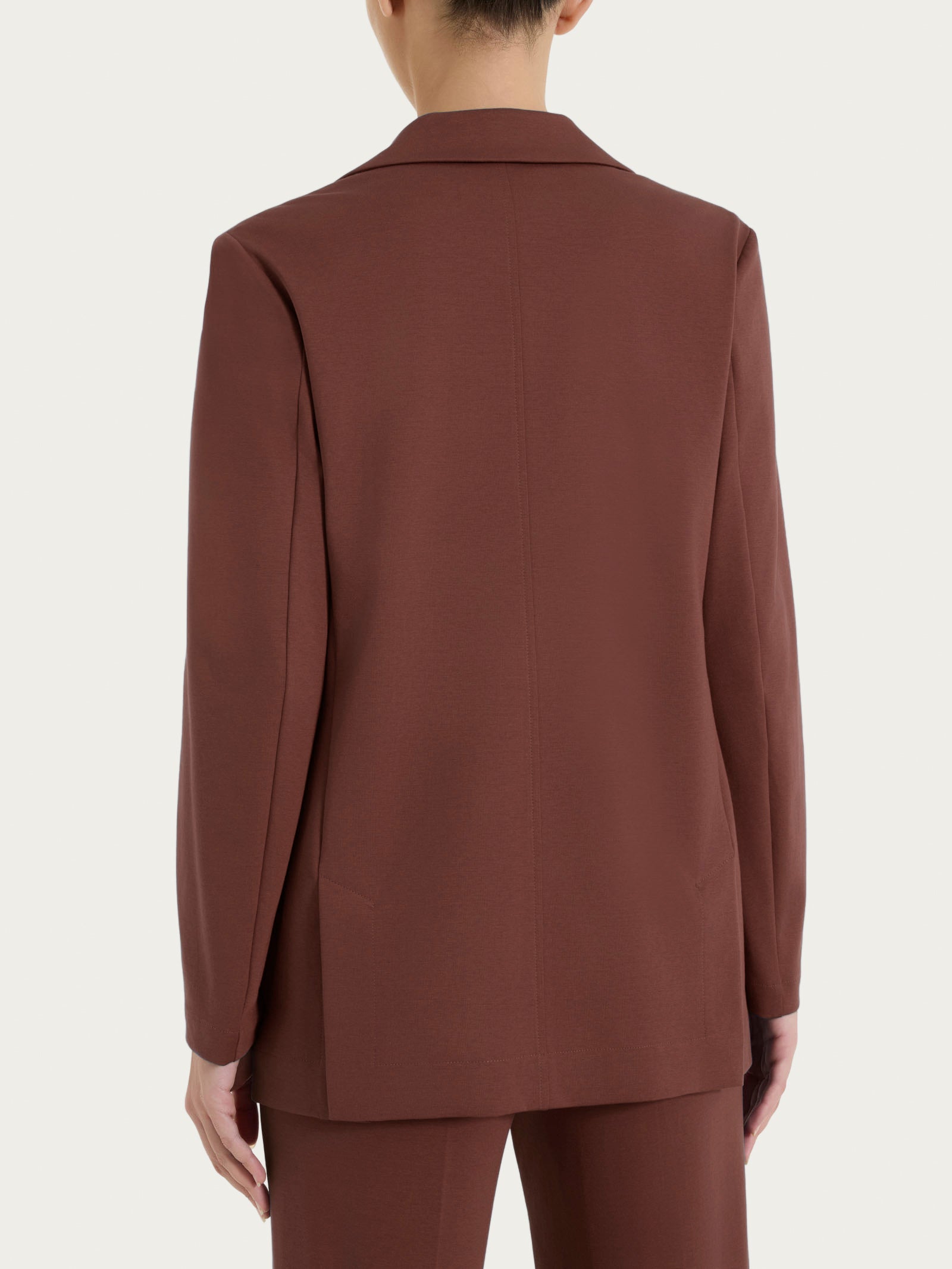 Blazer monopetto in Compact Light Marroni Donna - Ragno