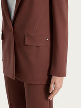 Blazer monopetto in Compact Light Marroni Donna - Ragno