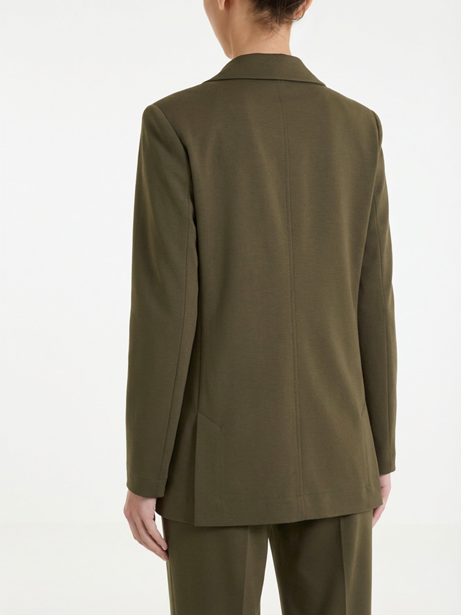 Blazer monopetto in Compact Light Verdi Donna - Ragno