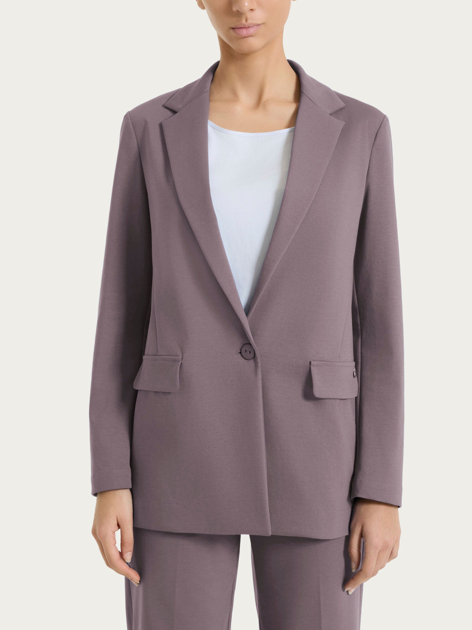 Blazer monopetto in Compact Light Marroni Donna - Ragno
