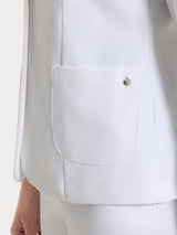 Blazer due bottoni in Compact Light Bianchi Donna - Ragno