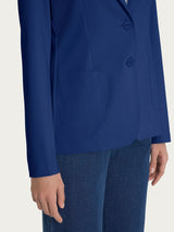 Blazer due bottoni in Compact Light Blu Donna - Ragno