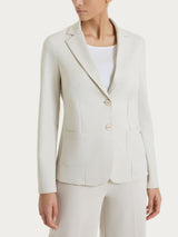 Blazer due bottoni in Compact Light Bianchi Donna - Ragno