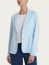 Blazer due bottoni in Compact Light Azzurri Donna - Ragno