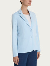 Blazer due bottoni in Compact Light Azzurri Donna - Ragno