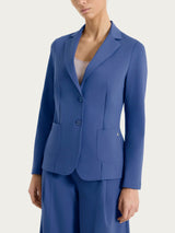 Blazer due bottoni in Compact Light Blu Donna - Ragno