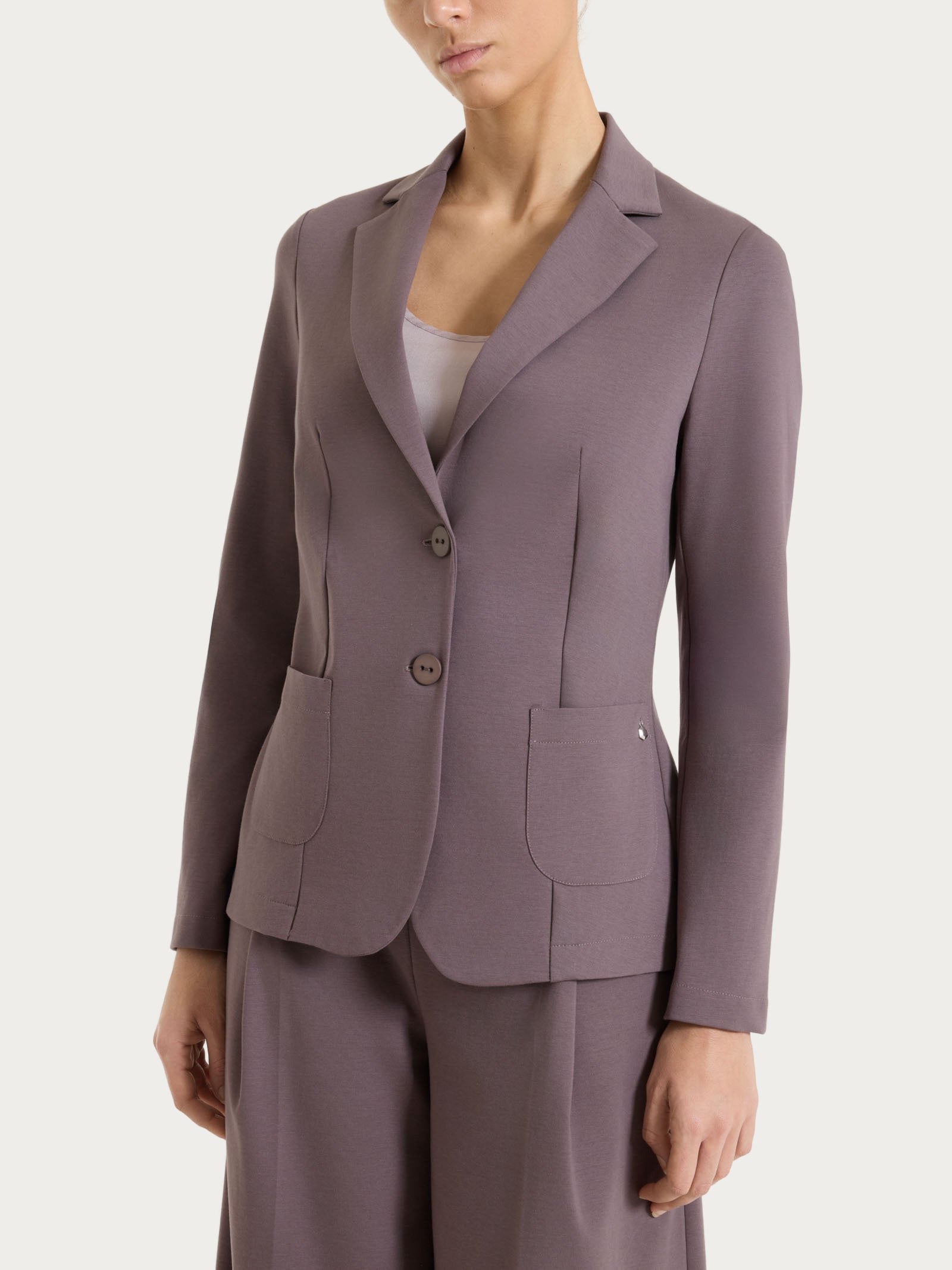 Blazer due bottoni in Compact Light Marroni Donna - Ragno