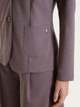 Blazer due bottoni in Compact Light Marroni Donna - Ragno