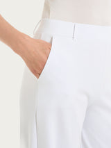 Pantalone ampio con tasche in Compact Light Bianchi Donna - Ragno