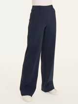 Pantalone ampio con tasche in Compact Light Blu Donna - Ragno